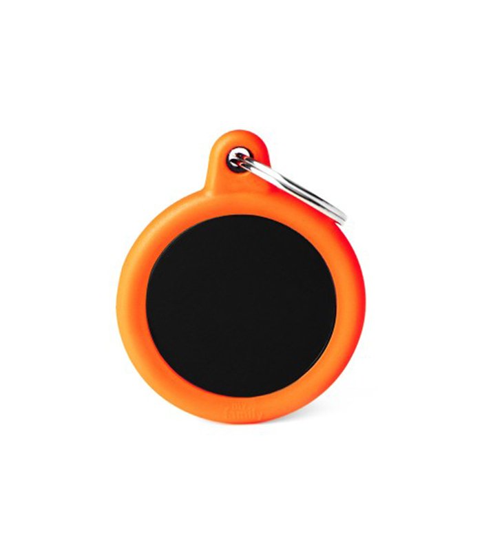 Black Circle Alu Orange Rubber