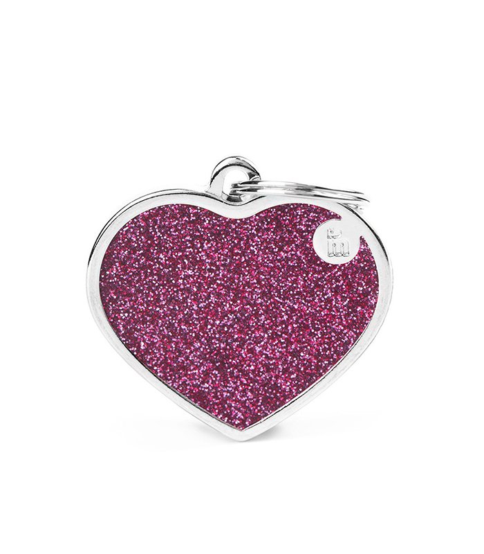 Cuore S Glitter Rosa Shine New