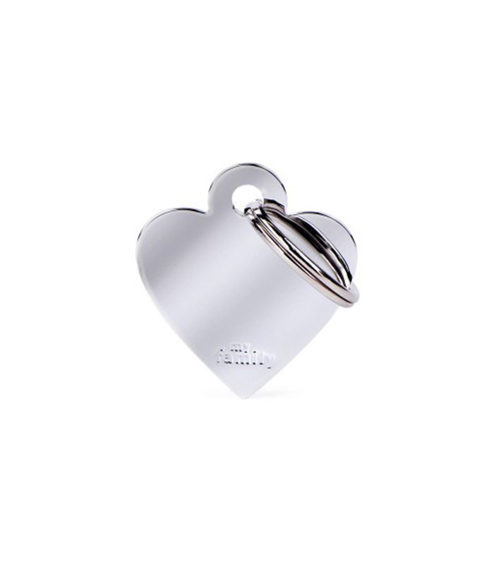 Small Heart Chromed Brass