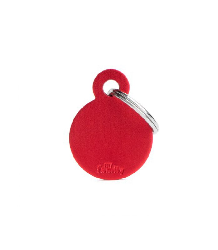 Small Round Aluminum Red