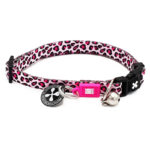 2- Smart ID Cat Collar – Leopard Pink